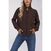 image:imageCHARTOU Women Button Down Knit Cardigans Sweater Casual Mock Neck Open Front Fall Outwear CoatsCoffee