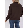 image:imageCHARTOU Women Button Down Knit Cardigans Sweater Casual Mock Neck Open Front Fall Outwear CoatsCoffee