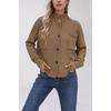 image:imageCHARTOU Women Button Down Knit Cardigans Sweater Casual Mock Neck Open Front Fall Outwear CoatsKhaki