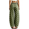 image:imageCHARTOU Women Denim Barrel Pants High Waist Split Hem Crop Wide Leg JeansArmy Green