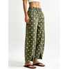 image:imageCHARTOU Women Denim Barrel Pants High Waist Split Hem Crop Wide Leg JeansArmy Green