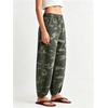 image:imageCHARTOU Women Denim Barrel Pants High Waist Split Hem Crop Wide Leg JeansCamo