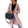 image:imageCHARTOU Womens Slouchy Chunky Shawl Wrap Knit Open Front Cardigan Midi Long Sweater CoatsPink