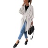 image:imageCHARTOU Womens Slouchy Chunky Shawl Wrap Knit Open Front Cardigan Midi Long Sweater CoatsWhite