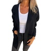 image:imageCHARTOU Women Blazer Cardigan Sweater Loose Knit Open Front Lady Jacket Fall Coatigan OutfitsBlack