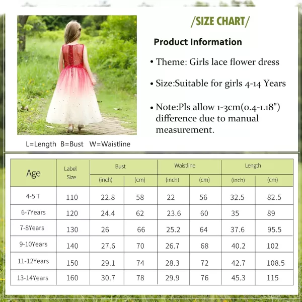 Flower Girls Tulle Dress Bridesmaid Sparkle Wedding Pageant Dresses Princess Birthday PartyRedchampagne