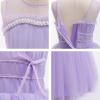 imageFlower Girls Tulle Wedding Dress A Line Long Formal Pageant Princess Birthday Party Ball Gown Bridesmaid DressesLight Purple