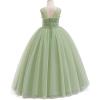 imageFlower Girls Tulle Wedding Dress A Line Long Formal Pageant Princess Birthday Party Ball Gown Bridesmaid DressesSage Green