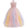 imageGirls Flower Girl Dress Princess Pageant Birthday Party Fancy Summer Wedding Dance Tween Girls Dresses GownsRainbow