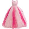 imageGirls Flower Girl Dress Princess Pageant Birthday Party Fancy Summer Wedding Dance Tween Girls Dresses GownsPink