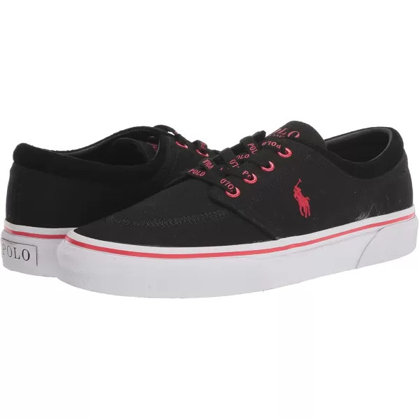 POLO RALPH LAUREN Mens Keaton Laceless SneakersBlackRl2000 Red