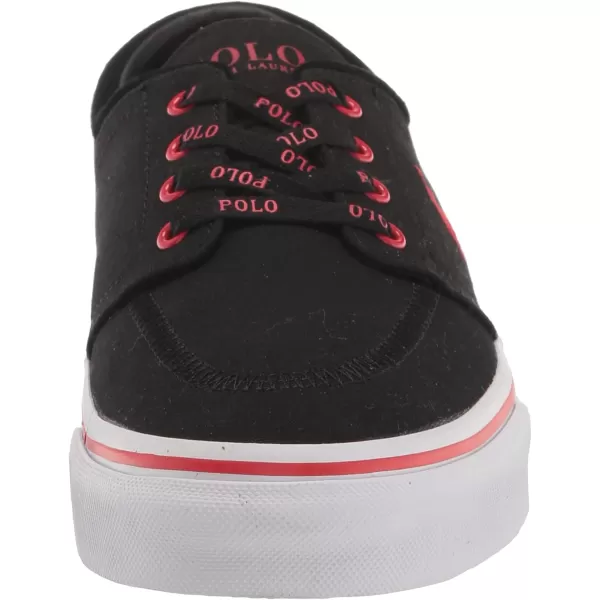 POLO RALPH LAUREN Mens Keaton Laceless SneakersBlackRl2000 Red