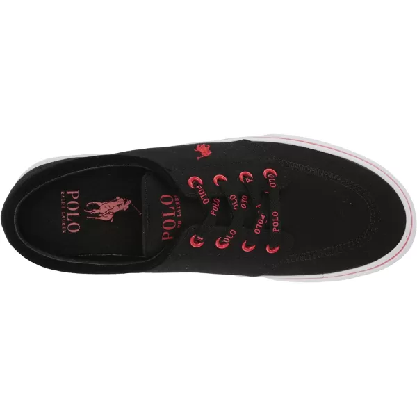 POLO RALPH LAUREN Mens Keaton Laceless SneakersBlackRl2000 Red