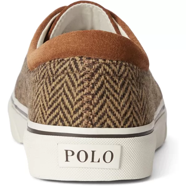 POLO RALPH LAUREN Mens Keaton Laceless SneakersBrownTan