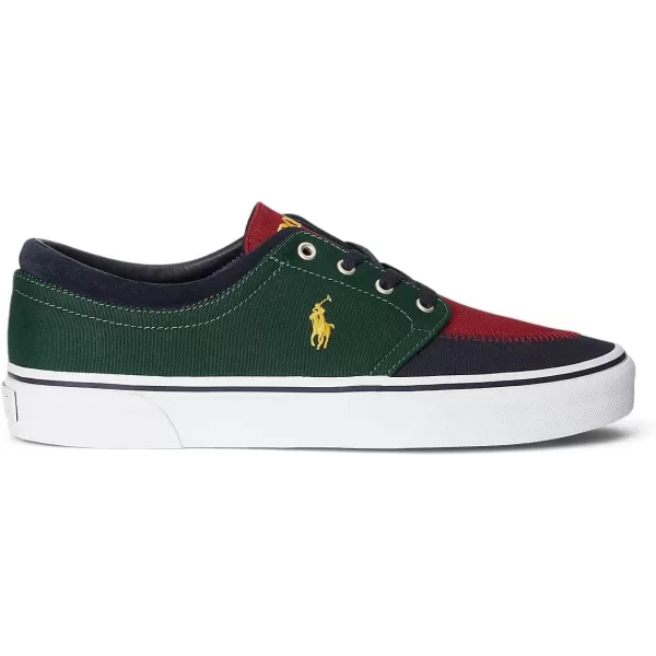 POLO RALPH LAUREN Mens Keaton Laceless SneakersCollege GreenColorblock