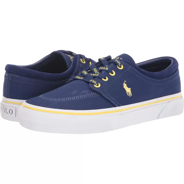 POLO RALPH LAUREN Mens Keaton Laceless SneakersFall RoyalYellow Pp