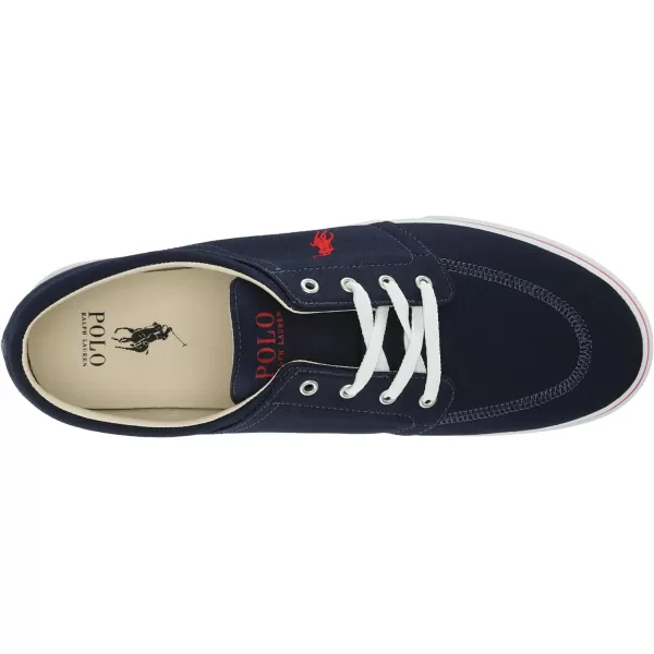 POLO RALPH LAUREN Mens Keaton Laceless SneakersNewport NavyRed Pp