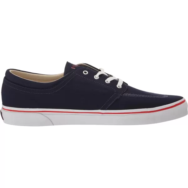 POLO RALPH LAUREN Mens Keaton Laceless SneakersNewport NavyRed Pp