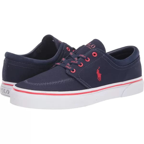 POLO RALPH LAUREN Mens Keaton Laceless SneakersNewport NavyRl200 Red Pp