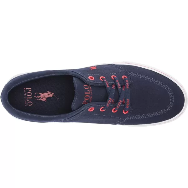 POLO RALPH LAUREN Mens Keaton Laceless SneakersNewport NavyRl200 Red Pp