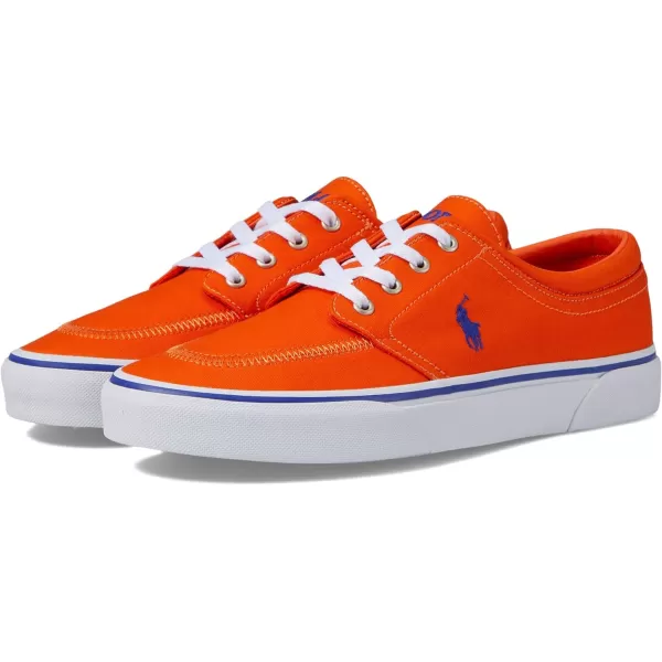 POLO RALPH LAUREN Mens Keaton Laceless SneakersSailing OrangeRoyal Pp