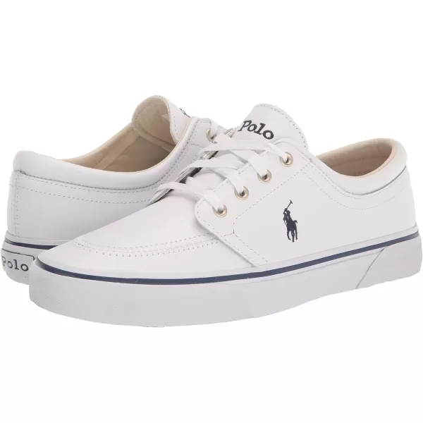 POLO RALPH LAUREN Mens Keaton Laceless SneakersWhiteNavy Pp