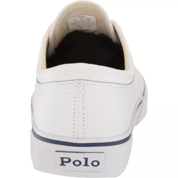 POLO RALPH LAUREN Mens Keaton Laceless SneakersWhiteNavy Pp