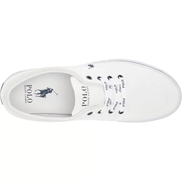 POLO RALPH LAUREN Mens Keaton Laceless SneakersWhiteNewport Navy Pp