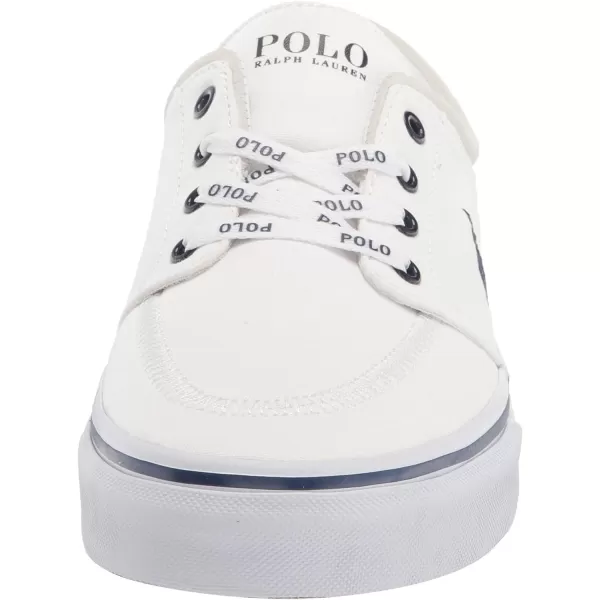 POLO RALPH LAUREN Mens Keaton Laceless SneakersWhiteNewport Navy Pp