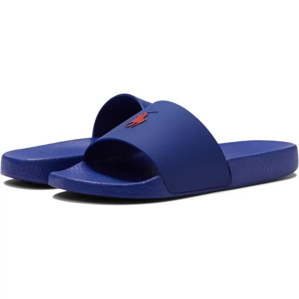 Polo Ralph Lauren Mens Polo Slide SandalsHeritage RoyalStarboard Red