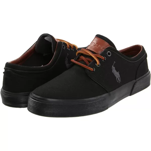 Polo Ralph Lauren Faxon LowTop Canvas SneakerBlackBlack