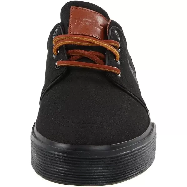 Polo Ralph Lauren Faxon LowTop Canvas SneakerBlackBlack