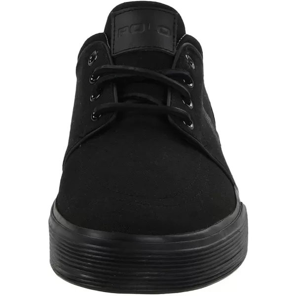 Polo Ralph Lauren Faxon LowTop Canvas SneakerBlackBlackBlack