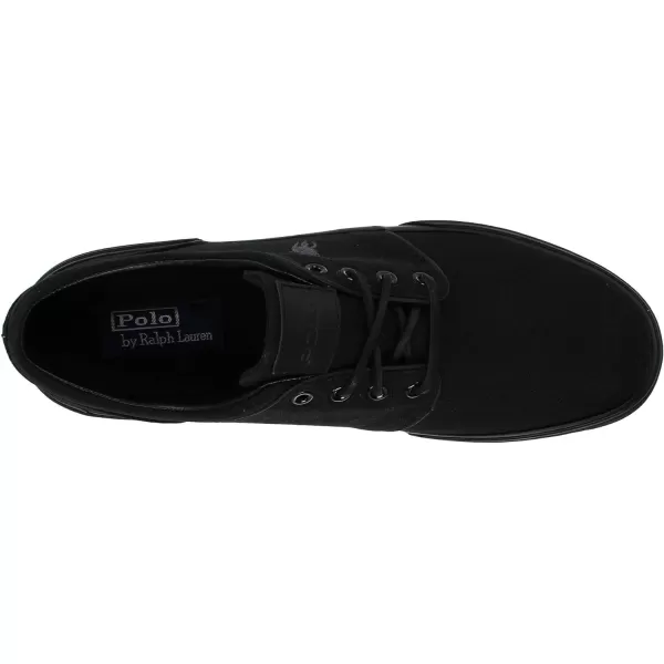 Polo Ralph Lauren Faxon LowTop Canvas SneakerBlackBlackBlack