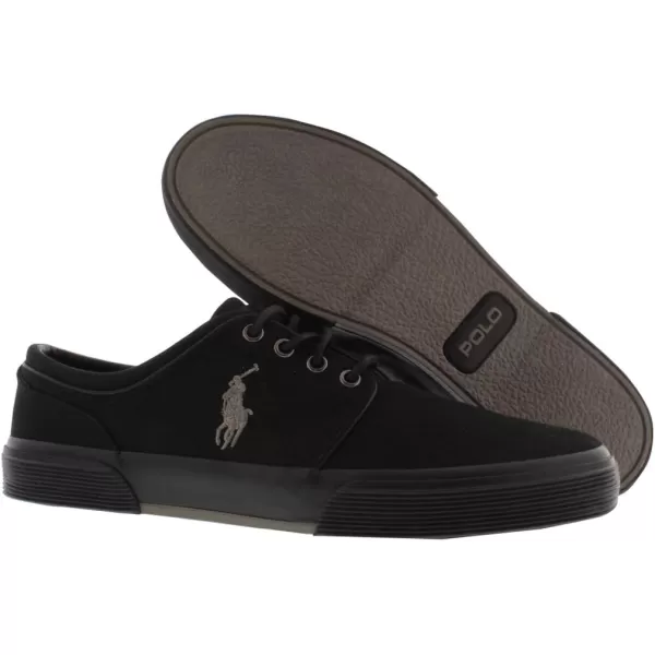 Polo Ralph Lauren Faxon LowTop Canvas SneakerBlackGrey