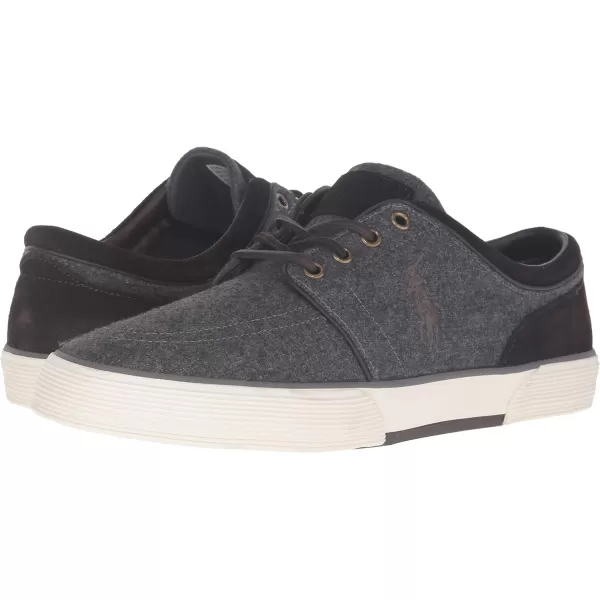 Polo Ralph Lauren Faxon LowTop Canvas SneakerGreyDark Brown