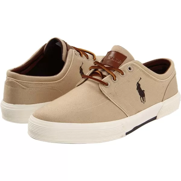 Polo Ralph Lauren Faxon LowTop Canvas SneakerKhaki Canvas