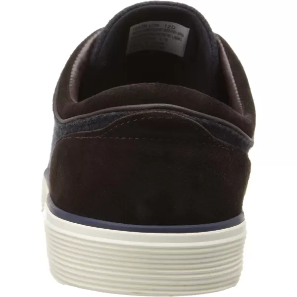 Polo Ralph Lauren Faxon LowTop Canvas SneakerNavyDark Brown