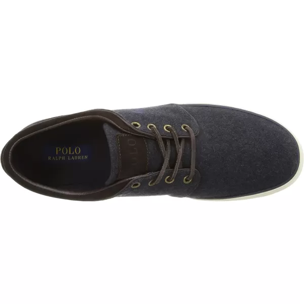 Polo Ralph Lauren Faxon LowTop Canvas SneakerNavyDark Brown