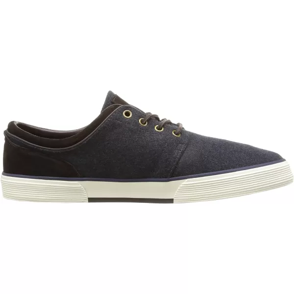 Polo Ralph Lauren Faxon LowTop Canvas SneakerNavyDark Brown