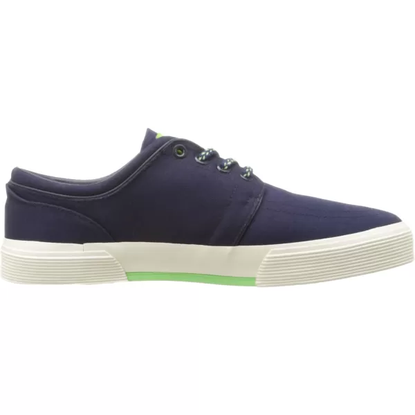 Polo Ralph Lauren Faxon LowTop Canvas SneakerNewport NavyUltra Lime