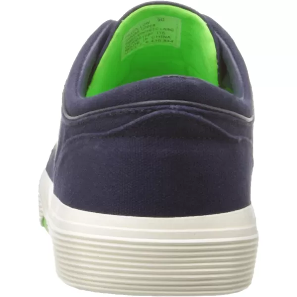 Polo Ralph Lauren Faxon LowTop Canvas SneakerNewport NavyUltra Lime