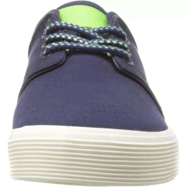 Polo Ralph Lauren Faxon LowTop Canvas SneakerNewport NavyUltra Lime