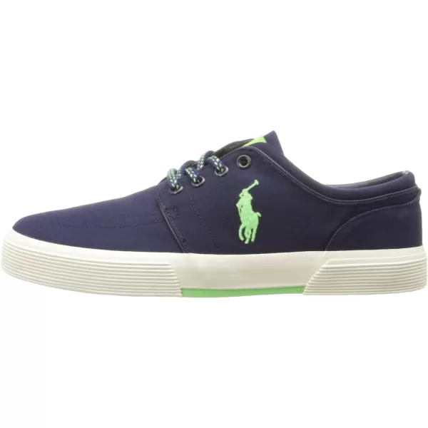 Polo Ralph Lauren Faxon LowTop Canvas SneakerNewport NavyUltra Lime