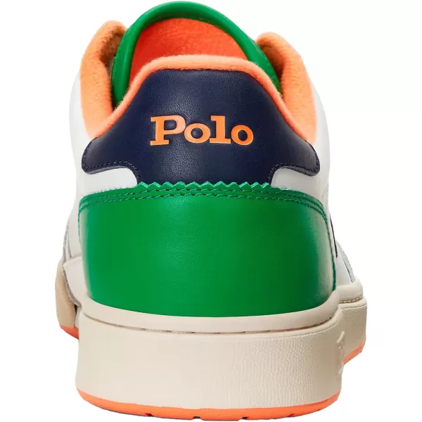 Polo Ralph Lauren Mens Polo Crt SPT SneakerWhiteNavyOrange