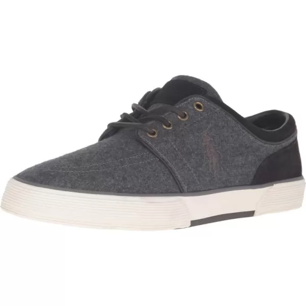 Polo Ralph Lauren Faxon LowTop Canvas SneakerGreyDark Brown