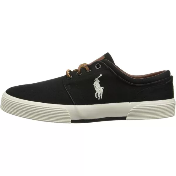 Polo Ralph Lauren Faxon LowTop Canvas SneakerPolo Black Cream Canvas