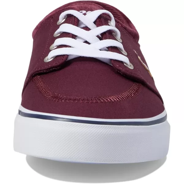 Polo Ralph Lauren Faxon X LowTop Canvas SneakerHarvard Wine