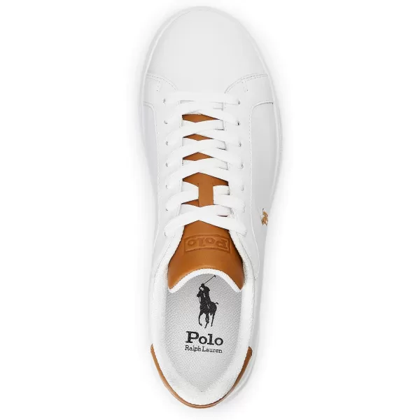 Polo Ralph Lauren Heritage Court II Leather SneakerWhiteTan