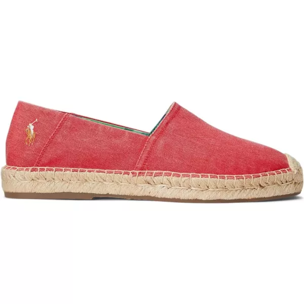 POLO RALPH LAUREN Mens Cevio Canvas LoafersStarboard Red